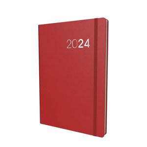 Collins Debden Legacy Calendar Year 2024 A5 Day-To-Page Diary (With Appointments) - Red