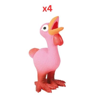 Trixie Latex Hen Toy For Dogs Pink - 14Cm (Pack Of 4) Trixie Latex Hen Toy For Dogs Pink - 14Cm (Pack Of 4)