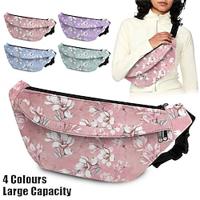 Women's Crossbody Bag Shoulder Bag Belt Bag Polyester Outdoor Daily Holiday Zipper Print Large Capacity Lightweight Multi Carry Flower Abstract Art Pink Light Green Light Purple Lightinthebox