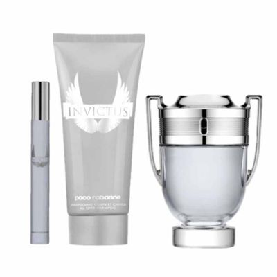 Paco Rabanne Invictus (M) Set Edt 100Ml + Edt 10Ml + Shower Gel 100Ml Paco Rabanne Invictus (M) Set Edt 100Ml + Edt 10Ml + Shower Gel 100Ml