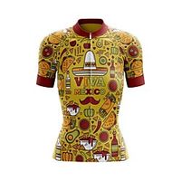 21Grams Women's Short Sleeve Cycling Jersey Summer Spandex Polyester Yellow Bike Jersey Top Mountain Bike MTB Road Bike Cycling Breathable Back Pocket Sports Clothing Apparel / Stretchy / Athleisure miniinthebox - thumbnail