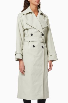 Benoit Double Breasted Belt Trench Coat Benoit Double Breasted Belt Trench Coat