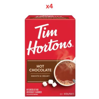 Tim Hortons Hot Chocolate 8 Sachet Pack Of 4