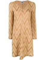 M Missoni zigzag pattern dress - GOLD