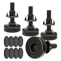 4 Sets, Adjustable Furniture Feet, Furniture Levelers Heavy Duty Furniture Leveling Feet Adjustable Leg Levelers For Cabinets Chairs Tables Sofa, Support 1320LBs, T-Nut Kit 38- 16 Thread Lightinthebox - thumbnail