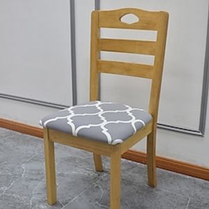 Dining Chair Seat Cover Farmhouse Stretch Chair Seat Slipcover Spandex Washable Cover Kitchen Protector for Dining Room Wedding Ceremony Durable Lightinthebox