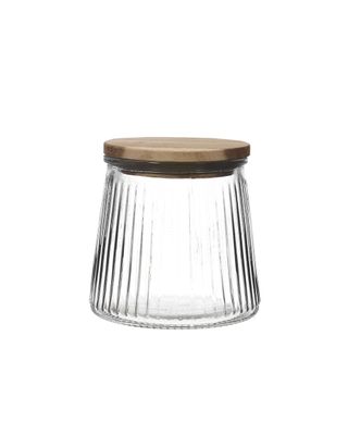 Cook Concept 650ML Acacia Top Glass Jar Cook Concept 650ML Acacia Top Glass Jar