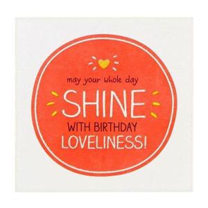 Pigment Shine With Birthday Loveliness Greeting Card (12 x 17cm)