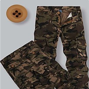 Men's Hiking Pants Trousers Hunting Pants Tactical Cargo Pants Dust Proof Quick Dry Breathable Wearproof Fall Spring Camo  Camouflage Cotton for White Yellow Grey S M L XL XXL Lightinthebox