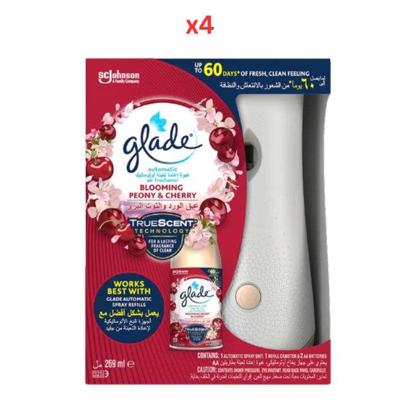 Glade Auto Holder 3In1 Peony 269Ml Pack Of 4