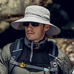 Sun Hat Hiking Hat Outdoor Portable Sun Protection Sunscreen Breathable Hat Navy Black Beige for Camping  Hiking Hunting Fishing Lightinthebox