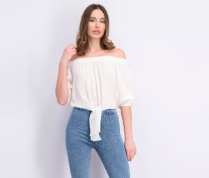 Womens Off Shoulder Top  White