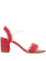 Casadei woven block-heel sandals - Red