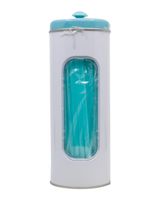 Core Straws in Tin Dispenser White 100 Piece Capacity