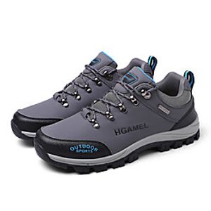 Men's Trainers Athletic Shoes Sporty Outdoor Hiking Shoes PU Elastic Fabric Breathable Non-slipping Wear Proof Camel Army Green Gray Fall Spring miniinthebox