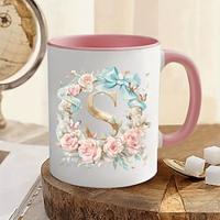 1pc Butterfly Garland Letter Coffee Mug Romantic Coffee Mug Novelty Mug Couple Style Coffee Mug 11oz Ceramic Mug Ceramic Mug Family Party Gift For Grandma Mom Sister Sister Gift For Friend Lightinthebox