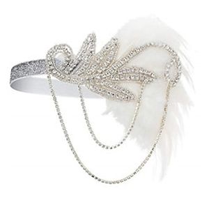 Head Jewelry Flapper Headband Feathers Headband Retro Vintage 1920s Alloy For The Great Gatsby Cosplay Carnival Women's Costume Jewelry Fashion Jewelry miniinthebox