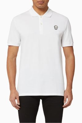 Skull Patch Cotton Piqué Polo Skull Patch Cotton Piqué Polo