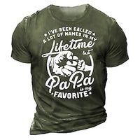 Men's Unisex T shirt 3D Print Graphic Letter Crew Neck Street Daily Print Short Sleeve Tops Casual Designer Big and Tall Sports Green Blue Black miniinthebox - thumbnail