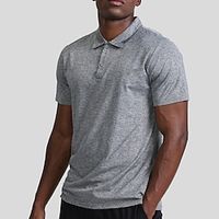 Men's Polo T shirt Tee Gym Shirt Running Shirt Men Tops Lapel Short Sleeve Sports  Outdoor Vacation Going out Casual Daily Quick dry Breathable Soft Plain Black White Activewear Fashion Sport Lightinthebox - thumbnail