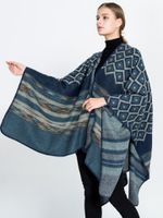 Bohemian Geometric Imitation Wool Shawl