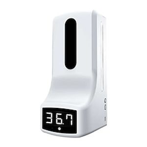 Wall Mounted Hand Soap Dispenser with Thermometer K9 Automatic Temperature Measurement and Disinfection Machine with Alarm for Office Home School Community use Connect to Wall Outlet or Power Bank Lightinthebox