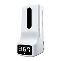 Wall Mounted Hand Soap Dispenser with Thermometer K9 Automatic Temperature Measurement and Disinfection Machine with Alarm for Office Home School Community use Connect to Wall Outlet or Power Bank Lightinthebox - thumbnail
