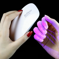 6W USB Dual Light Sources Nail Art Lamp LED UV Gel Polish Dryer Curing Manicure Tools