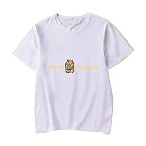 Men's Unisex Tee T shirt Hot Stamping Anime Graphic Prints Plus Size Lyrical lemonade Print Short Sleeve Casual Tops Cotton Basic Designer Big and Tall White Black Red Lightinthebox