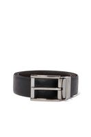 All-Over Logo Reversible Leather Buckle Belt - thumbnail