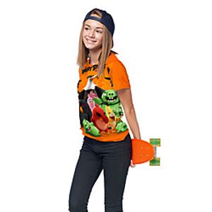 Kids Girls' T shirt Tee Short Sleeve 3D Print Cartoon Unisex Print Orange Children Tops Summer Active Daily Wear Regular Fit 3-12 Years Lightinthebox
