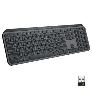 Logitech MX Keys Advanced Illuminated Wireless Keyboard, Graphite Black