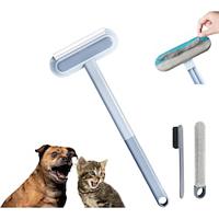 Pet Hair Cleaning Brush with Squeegee, Piggycat Lint Lift, Pet Hair Remover for Couch, Pet Hair Removal Tool, Reusable Lint Remover Brush for Couch, Carpet and Clothing Lightinthebox