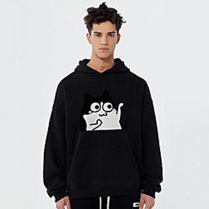 Unisex Hoodie Cartoon Print Casual Casual Hoodies Sweatshirts  Blue Yellow Khaki Lightinthebox