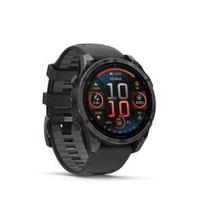 Garmin Fenix 8 Smartwatch 43 mm AMOLED sapphire carbon gray DLC titanium with black/pebble gray silicone (0100290321)