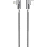 Swiss Military USB C To 2m Lightning Braided Cable, White - SM-CB-CL20W-WHI ( UAE Delivery Only)