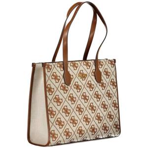 Guess Jeans Beige Polyester Handbag - GU-26260