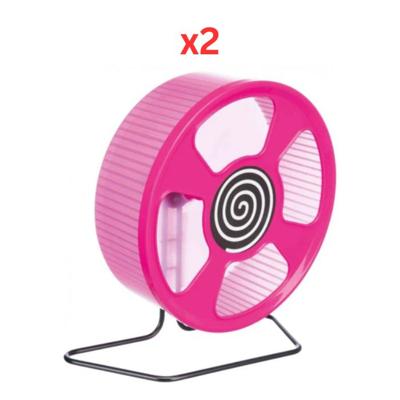 Trixie Exercise Wheel For Small Pets - Pink 20Cm (Pack Of 2)