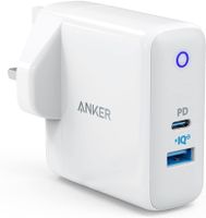 Anker PowerPort PD Plus 2 30W 2-Port Wall Charger A2636K21, White