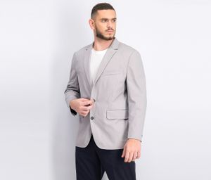 Mens Refined Stretch Twill Blazer  Light Grey