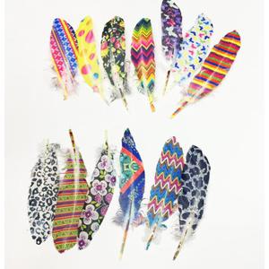 100pcs Set Feather Ribbon Trim Sewing DIY Craft 6-8''
