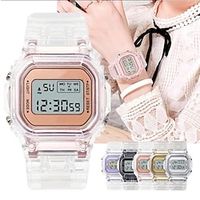 Fashion Watch Women Men Gold Casual Transparent Digital Sport Watches Lover's Gift Clock Children Wristwatch Lightinthebox - thumbnail