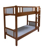 Meagstar Wooden Finish Oak Bunk Bed For Kids With Ladder (UAE Delivery Only)
