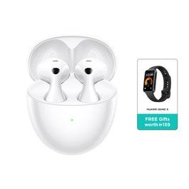 Huawei FreeBuds 6 True Wireless Earbuds White with Band 9 Smartwatch (HUW-BD-FREEBUDS6-WHT+BAND9)