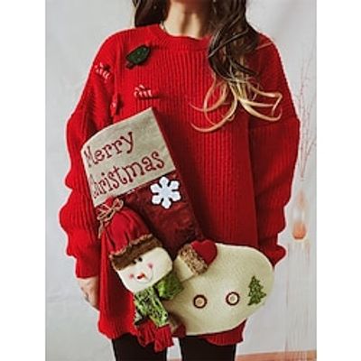 Women's Ugly Christmas Sweater Pullover Sweater Jumper Christmas Sweaters Crew Neck Ribbed Knit Polyester Pocket Knitted Fall Winter Regular Outdoor Christmas Daily Fashion Casual Soft Long Sleeve Lightinthebox Women's Ugly Christmas Sweater Pullover Sweater Jumper Christmas Sweaters Crew Neck Ribbed Knit Polyester Pocket Knitted Fall Winter Regular Outdoor Christmas Daily Fashion Casual Soft Long Sleeve Lightinthebox
