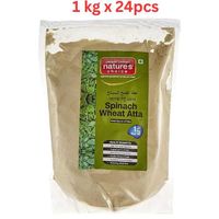 Natures Choice Spinach Wheat Flour (Atta), 1 kg Pack Of 24 (UAE Delivery Only)