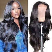 Lace Front Wigs Human Hair Body Wave 4x4 Lace Closure Wigs Human Hair Wigs for Black Women Human Hair Pre Plucked with Baby Hair Brazilian Body Wave 4x4 Lace Front Wigs Human Hair 16 Inch Lightinthebox - thumbnail