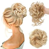 1PC Messy Bun Hair Piece Messy Hair Bun Scrunchies for Women Tousled Updo Bun Synthetic Wavy Curly Chignon Ponytail Hairpiece for Daily Wear Lightinthebox