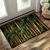 Bamboo Forest Doormat Non-Slip Oil Proof Rug Indoor Outdoor Mat Bedroom Decor Bathroom Mat Entrance Rug Vintage Door Mat Lightinthebox