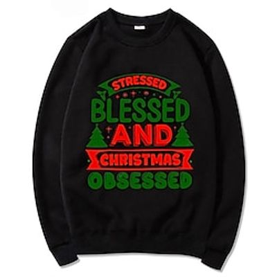 Christmas Cosplay Cartoon Manga Sweatshirt Anime Graphic Top For Men's Women's Unisex Adults' Hot Stamping 100% Polyester Party Festival Lightinthebox